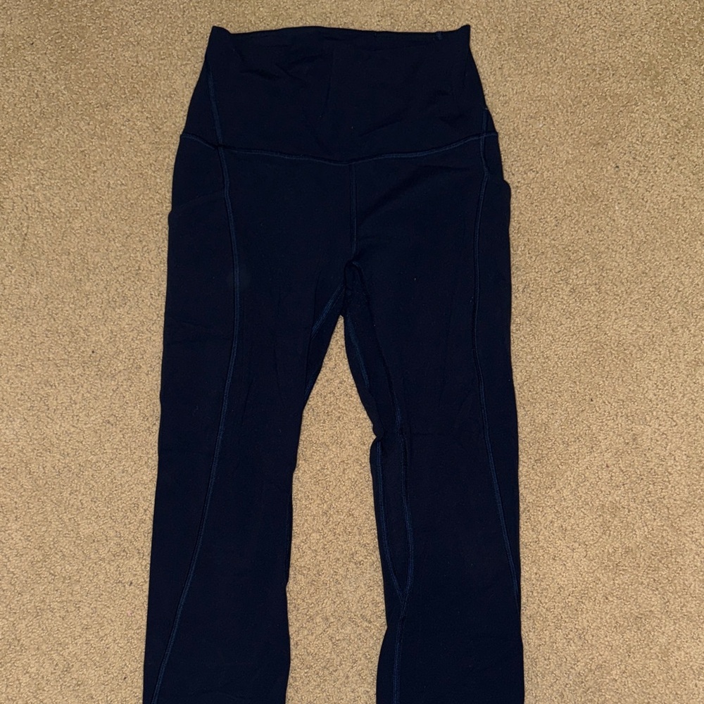 Lululemon Athletica Align Navy Leggings with pockets 25 in
